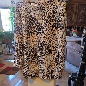 Chic Leopard Print Blouse.